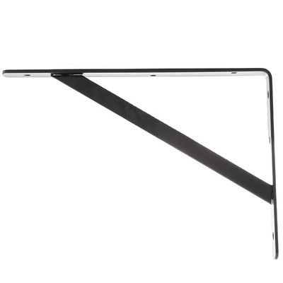 Couche de puissance noire sur mesure 12x8 Heavy Duty Triangle Shelf Bracket et procédé de forage