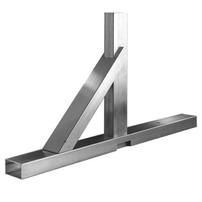 Appui de poignée en acier inoxydable pour support de verre épaisseur de support d'un côté 3-10 mm