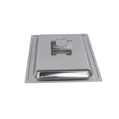 Plateau à buffet froid Plateau d'affichage avec couvercle nickel plaqué