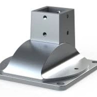 Plaque de base de montage de plancher en acier et en acier inoxydable personnalisée pour la deuxième opération de soudage