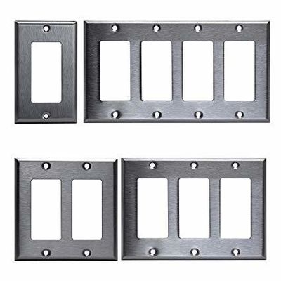 Plaque murale en acier inoxydable certifiée ROHS ISO pour les interrupteurs personnalisable selon la demande