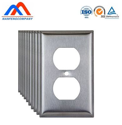 Plaque murale en acier inoxydable certifiée ROHS ISO pour les interrupteurs personnalisable selon la demande