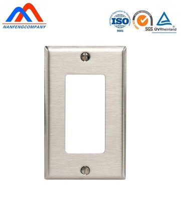 Plaque murale en acier inoxydable certifiée ROHS ISO pour les interrupteurs personnalisable selon la demande