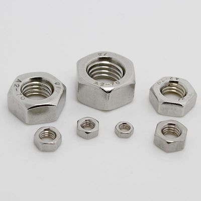 Acier inoxydable à carbone 304 316 DIN934 ASTM 18.2.2 Noix de confiture hexagonale avec finition en zinc