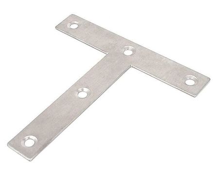 Plaque de réparation de l'appareil à angle plat en forme de T 45*160*140mm Connecteur de construction en bois pour usages multiples
