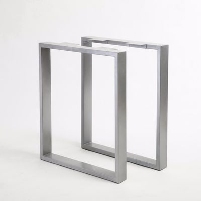 Support de table en acier inoxydable de conception hôtelière avec structure de support triangulaire en aluminium