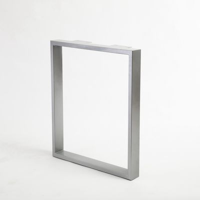 Support de table en acier inoxydable de conception hôtelière avec structure de support triangulaire en aluminium
