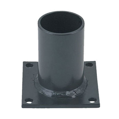 Armature de poteaux lumineux extérieurs recouverts de noir avec matériau en acier et base de pôle de piers