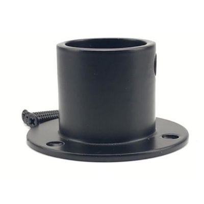 Armature de poteaux lumineux extérieurs recouverts de noir avec matériau en acier et base de pôle de piers