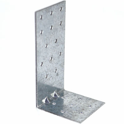 Support d'angle en acier plat personnalisé pour maison en bois Durable et facile à installer