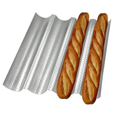 Bouteille à ondes non collant Pain français plateau perforé Pâte à pâtisserie Pâtisserie compétitive