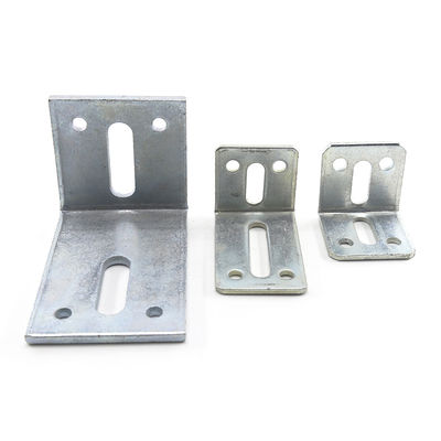 Logo personnalisé support de coin plat galvanisé pour les machines de construction non standard