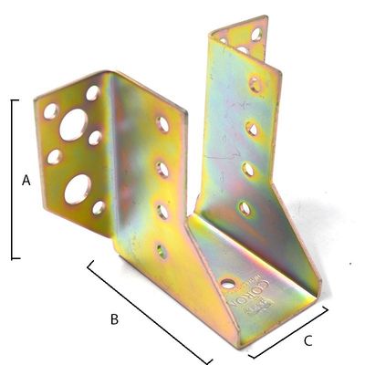 Braquette triangulaire polyvalente en métal en acier inoxydable