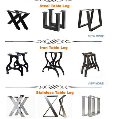 Piédestal en acier inoxydable Pieds de table