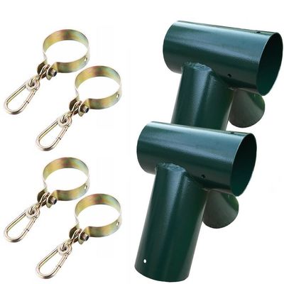 Logo personnalisé Pipe Swing Set Cadre Adaptation Accrochage pour le matériel de terrain de jeux du centre