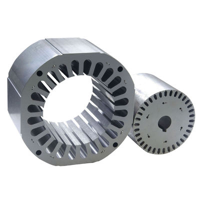 Pièces de matériel pour moteurs électriques, rotors, stators, de couleur métallique, destinées à l'industrie manufacturière