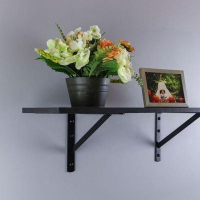 Couche de puissance noire sur mesure 12x8 Heavy Duty Triangle Shelf Bracket et procédé de forage