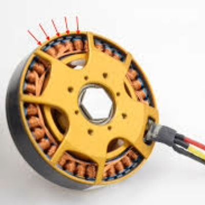 Stateur et rotor de moteur à moyeu en acier au silicium fabriqués avec des composants de moteur électrique
