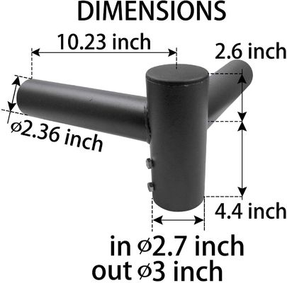 90 degrés, double pôle à rayons, support de monture supérieure avec structure à un seul côté et n'importe quelle couleur