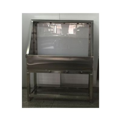 Cabines de lavage en acier inoxydable avec rétroéclairage à LED et structure de support à un seul côté