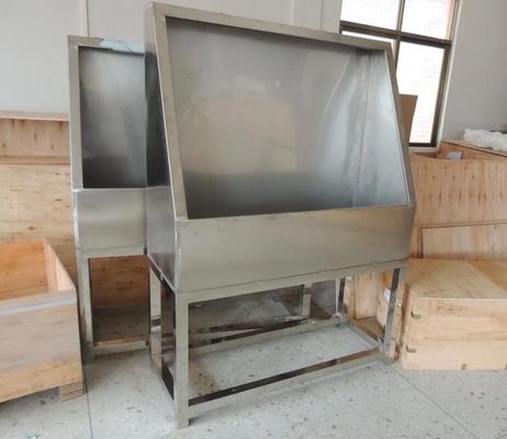 Cabines de lavage en acier inoxydable avec rétroéclairage à LED et structure de support à un seul côté