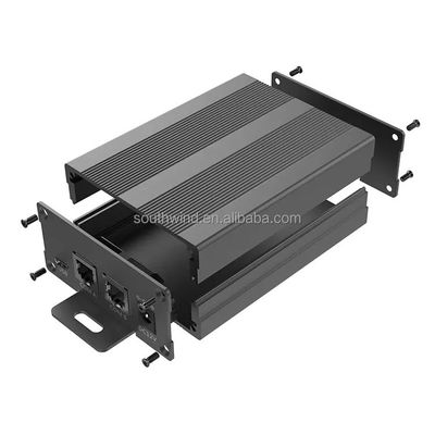 Prototype de coque électronique personnalisée de boîtier d'extrusion en aluminium avec conception personnalisée