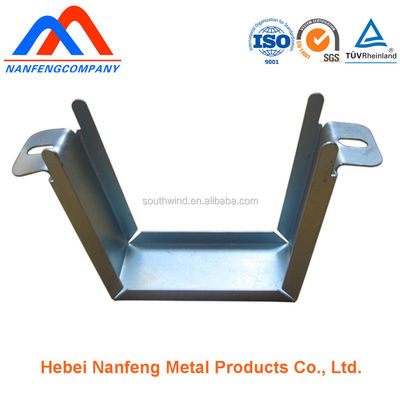 Support en forme de U en acier inoxydable galvanisé pour matériel de haute précision sur mesure