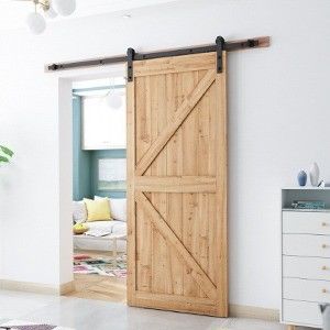 Couleur personnalisée 6.6 FT Heavy Duty robuste porte coulissante de grange kit de matériel pour l'industrie