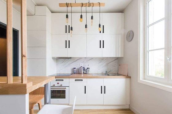 4mm-5mm épaisseur Matte Black Carré Cabinet Poignées pour la taille personnalisée en 5 pouces