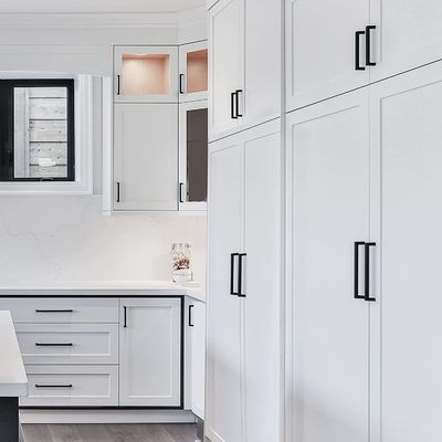 4mm-5mm épaisseur Matte Black Carré Cabinet Poignées pour la taille personnalisée en 5 pouces