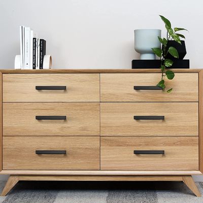 4mm-5mm épaisseur Matte Black Carré Cabinet Poignées pour la taille personnalisée en 5 pouces