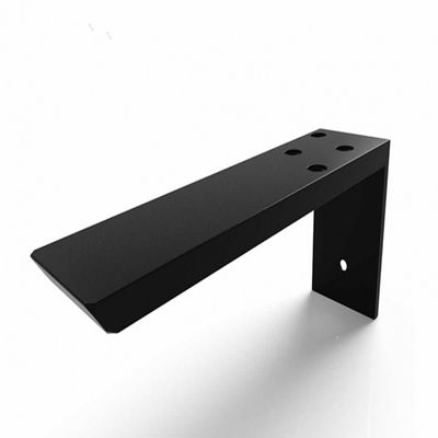 Service de supports de table flottante sur mesure non standard/suports de table de rangement montés sur le mur en acier au carbone