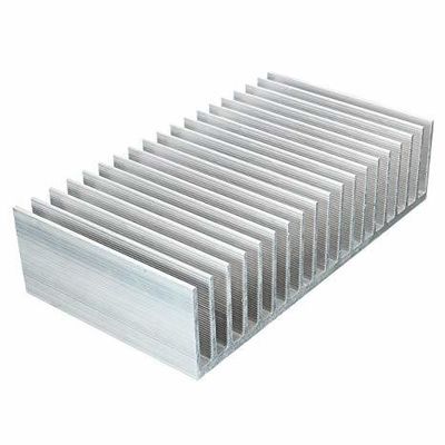 0.4-3mm épaisseur profilé d'évier à chaleur en aluminium pour conception de spatule personnalisée dans n'importe quelle couleur