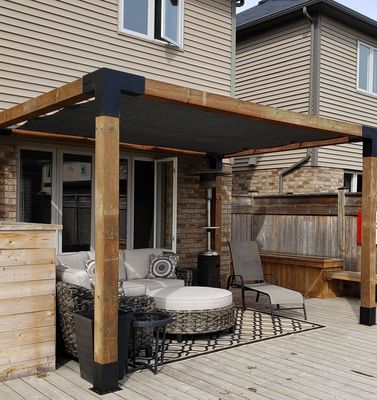 Kit de support en bois surélevé en poudre noire sur mesure polyvalent avec supports en acier