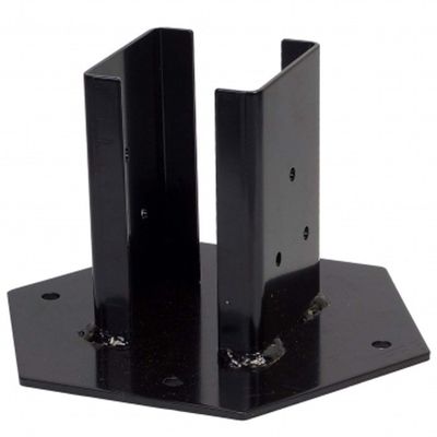 Forage de supports de base sur mesure pour piliers en bois en acier inoxydable galvanisé