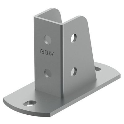 Forage de supports de base sur mesure pour piliers en bois en acier inoxydable galvanisé