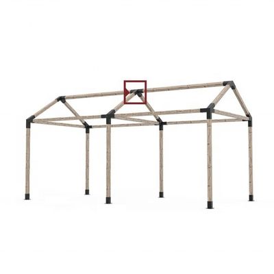 Acier personnalisé 3 voies 4 voies supports pour les poteaux de plancher Processus d'estampage Épaisseur 1 mm-12 mm