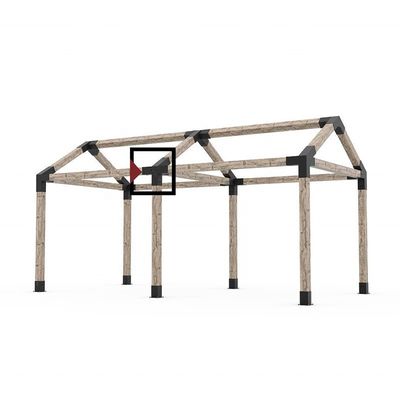 Améliorez votre kit de pergola avec 6x6 épaule en bois et boulons de retard d'épaisseur de 1 mm à 12 mm
