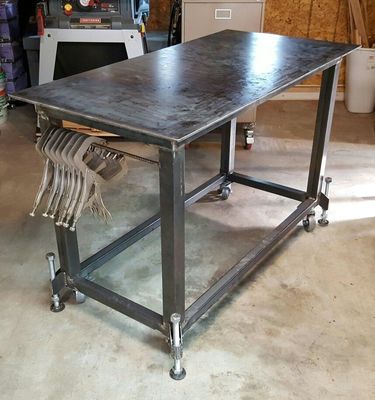 Station de travail mobile de soudage personnalisée pour la fabrication et autres pièces de soudage