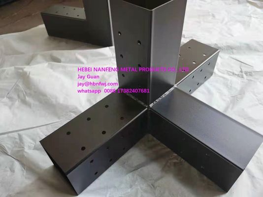 Kit de support en bois surélevé avec processus d'estampage et supports en acier s'adapte à 6x6 pergola