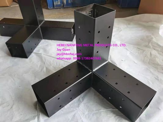 Kit de support en bois surélevé avec processus d'estampage et supports en acier s'adapte à 6x6 pergola