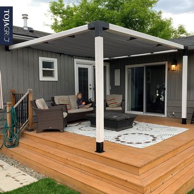 1 mm-12 mm d'épaisseur Kit surélevé en bois avec supports en acier Modernifier votre pergola