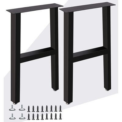 Base de meubles en acier de fonte en forme de X personnalisée pour une table basse en métal forgé