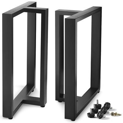 Base de meubles en acier de fonte en forme de X personnalisée pour une table basse en métal forgé
