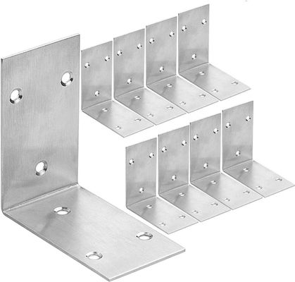 Support de support pour mur de montage en aluminium métallique poli sur mesure avec procédé de forage