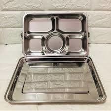 Boîte de déjeuner en acier inoxydable personnalisée pour les plats à emporter de restauration rapide ISO9001 2008 Approuvé