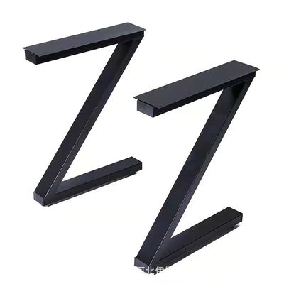 Fabriqué en aluminium "Z" Design Steel Pieds de table de cuisine/salle à manger Produit de style industriel