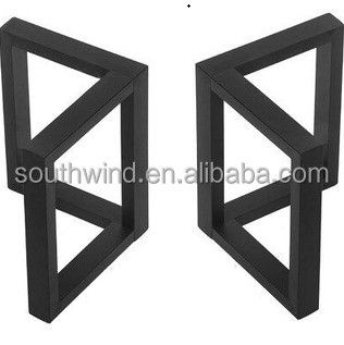 Fabriqué en aluminium "Z" Design Steel Pieds de table de cuisine/salle à manger Produit de style industriel
