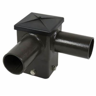 Un support en fonte durable pour des poteaux carrés de 5 pouces adaptateur de tenon sur mesure à 90 degrés