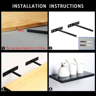 Accessoires métalliques pour porte-table personnalisés en blanc avec échantillon